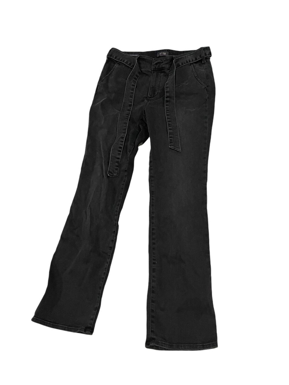 NYDJ Not your daughters jeans Marilyn Straight jeans with belt dark wash 10P
